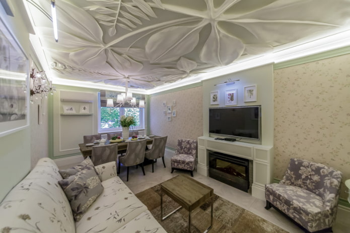 decorazione soffitto in stucco