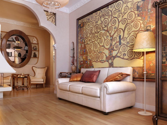 carta da parati fotografica per interni in stile Art Nouveau
