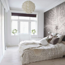 Carta da parati fotografica per la camera da letto - una selezione di idee per l'interno-7
