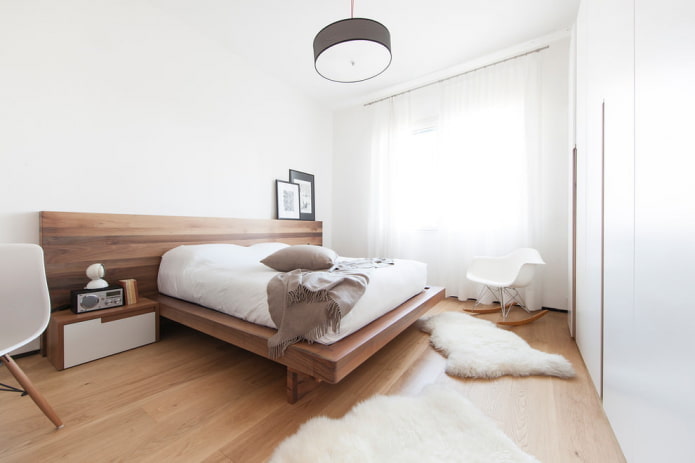 camera da letto in stile minimalista