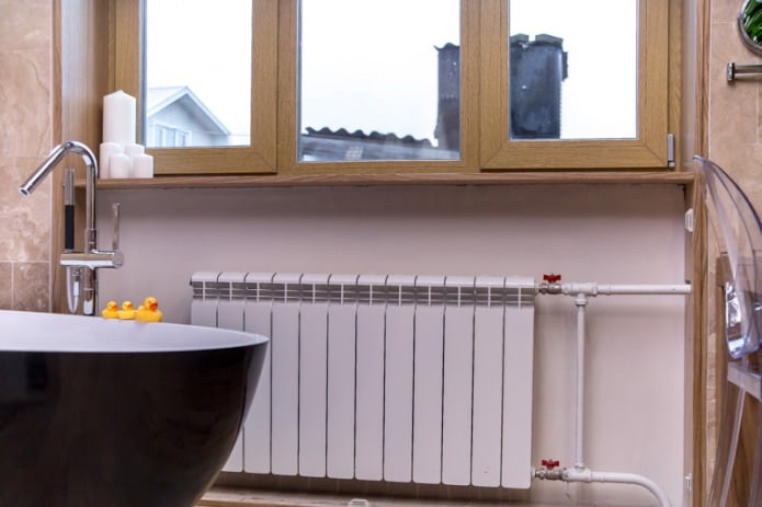 batteria in bagno