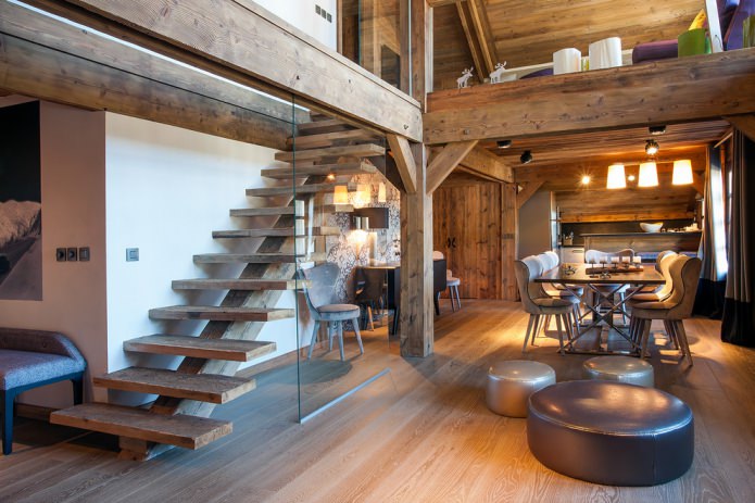 scala in legno