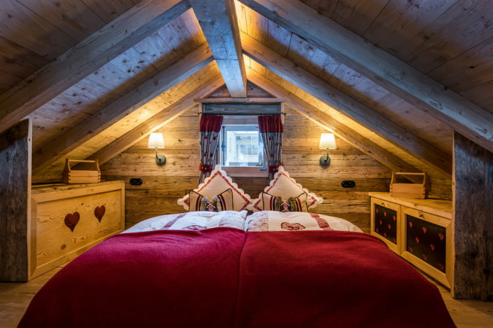 mansarda in stile chalet