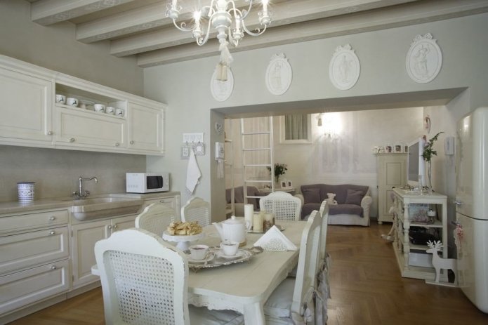 design della cucina-soggiorno