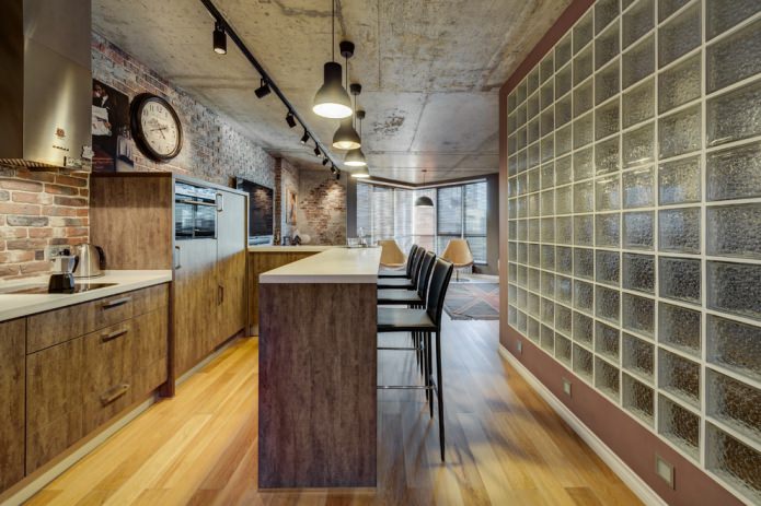 cucina in stile loft