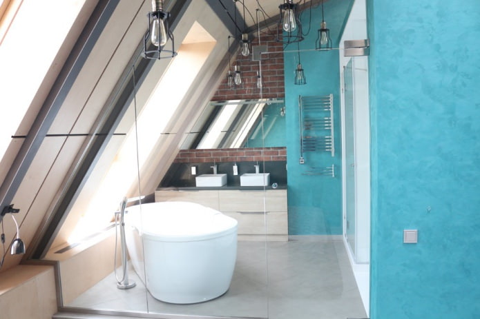 bagno mansardato