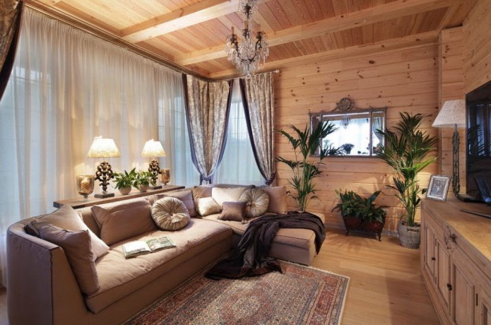 soggiorno in stile chalet