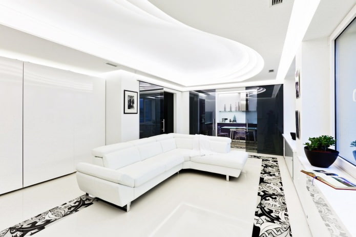 Stanza in bianco e nero