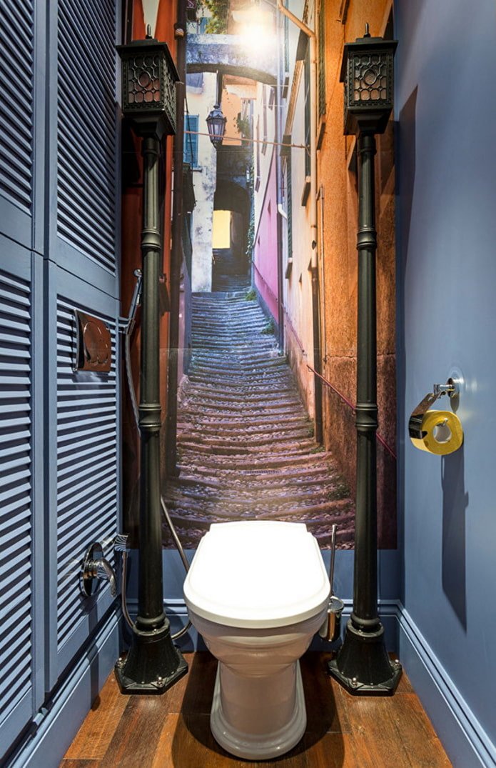 Carta da parati fotografica 3D in bagno
