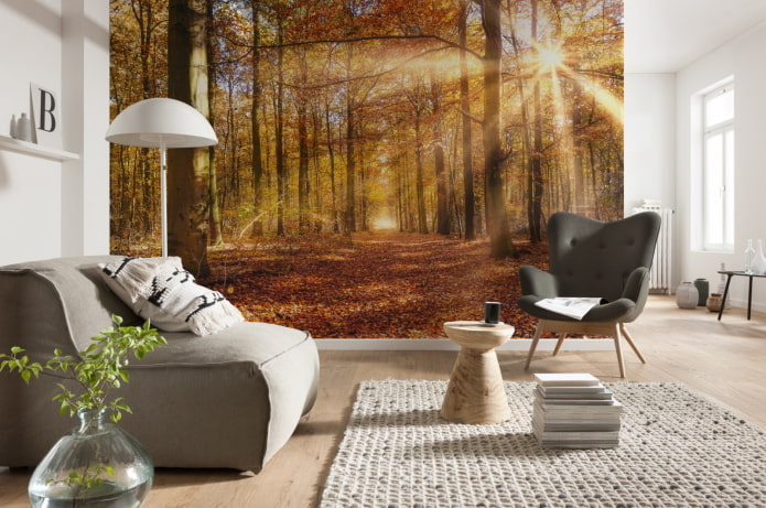 Carta da parati fotografica 3D per interni
