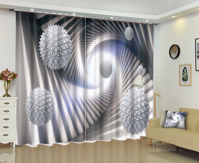 Tende 3D con astrazione