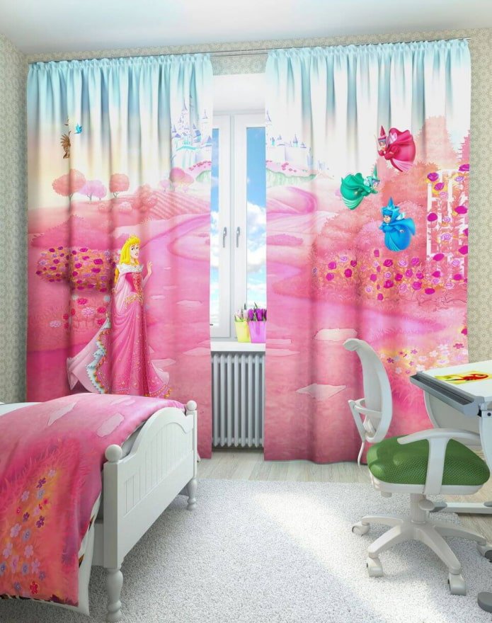 Tende 3D nella cameretta dei bambini