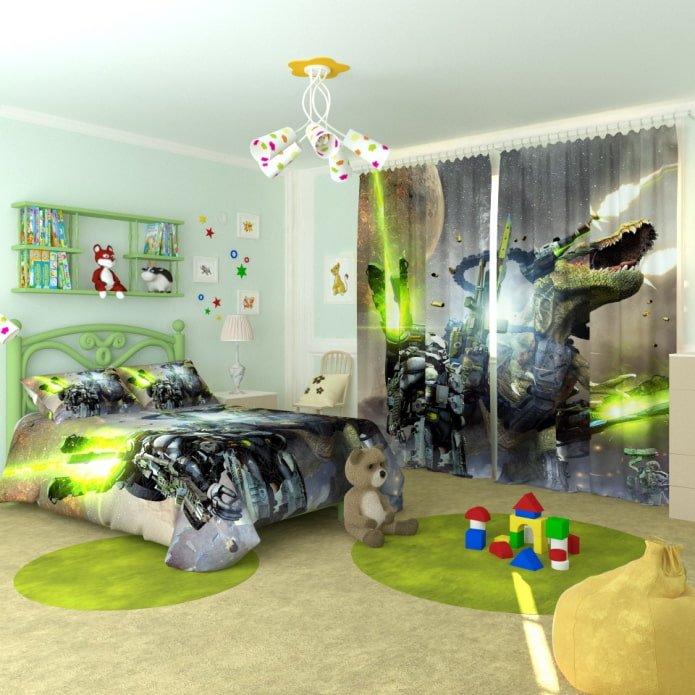Tende 3D nella cameretta dei bambini