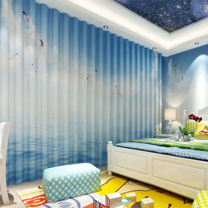 Tende 3D in camera da letto