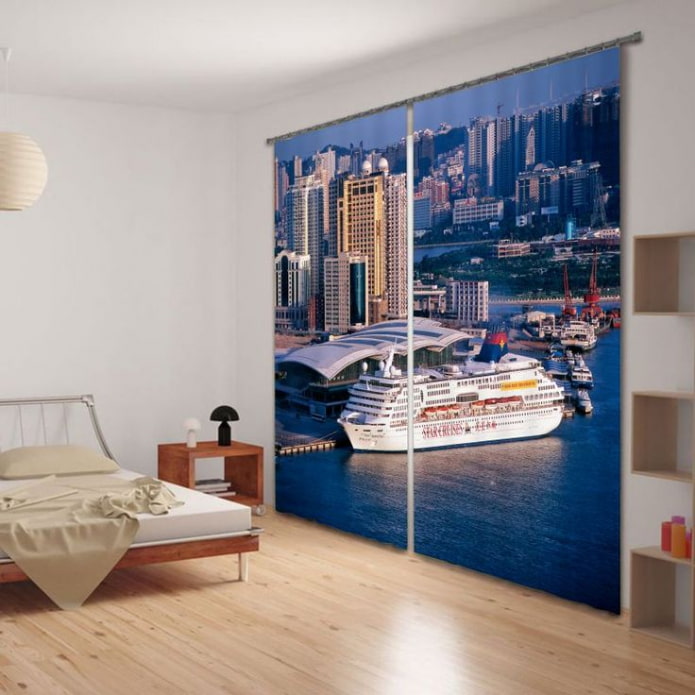 Tende 3D in camera da letto