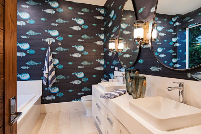 bagno in stile marino