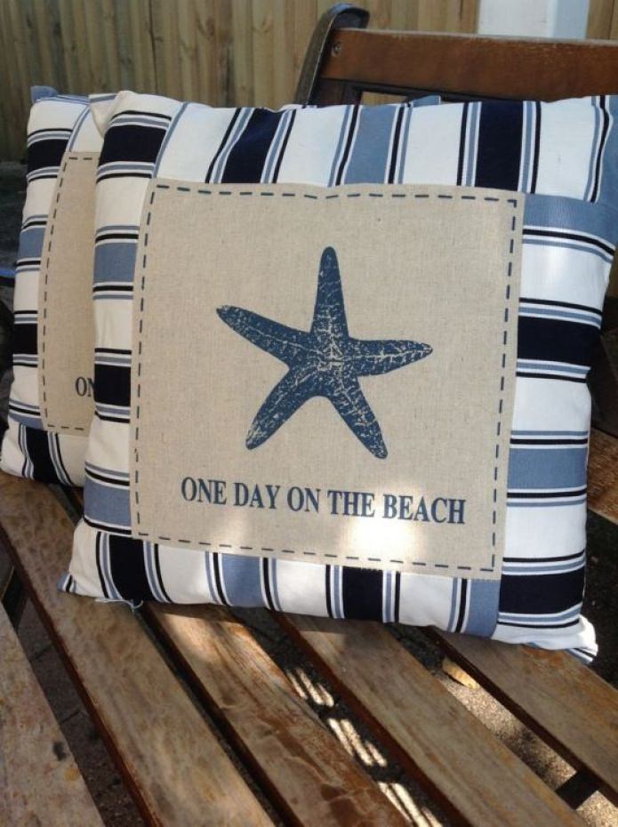 cuscini con stelle marine