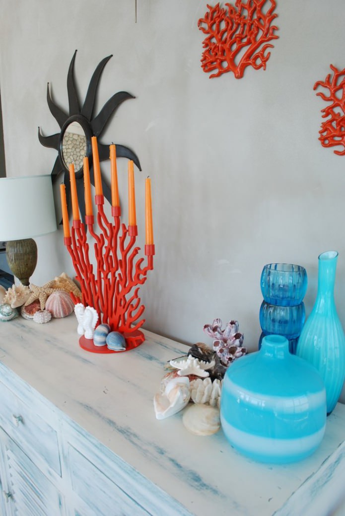 candelabro a forma di corallo