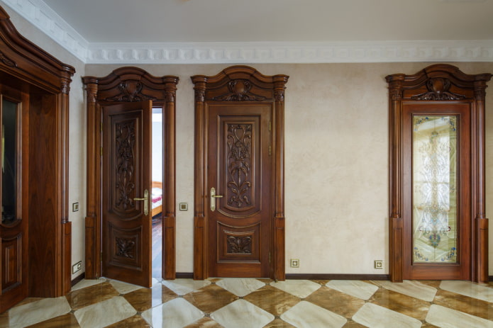 porte interne in legno massello