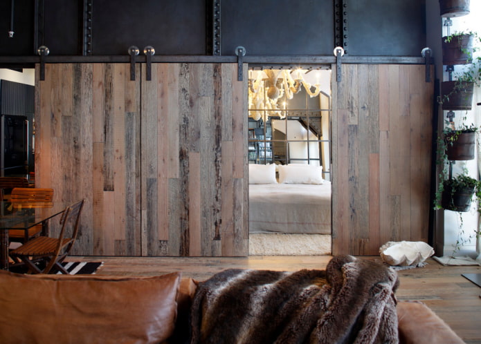 porta in stile loft