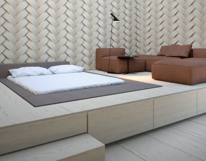 letto nascosto nel pavimento