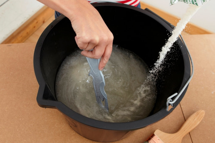 preparazione dell'adesivo
