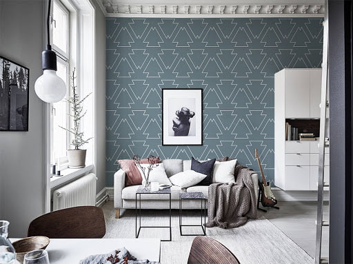 carta da parati in stile scandinavo