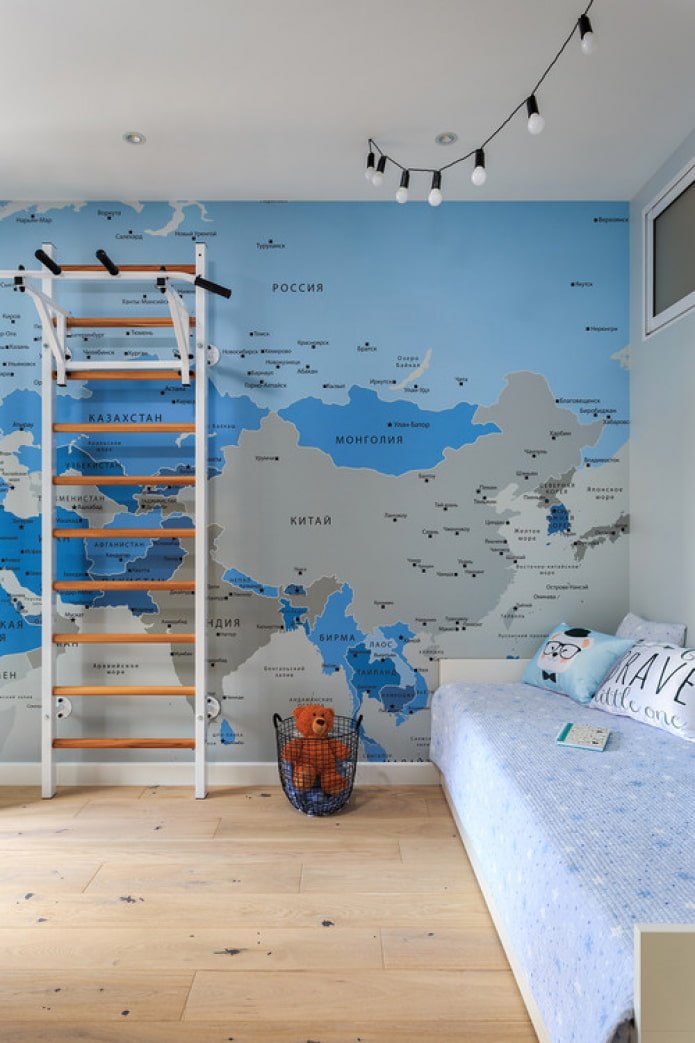mappa sulla parete