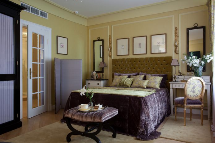 arredamento della camera da letto in stile americano