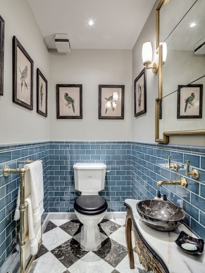 Arredamento WC in stile inglese