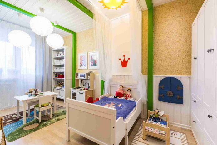 carta da parati resistente all'usura nella cameretta dei bambini