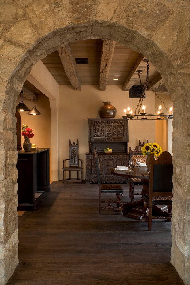 Arco con pietra naturale