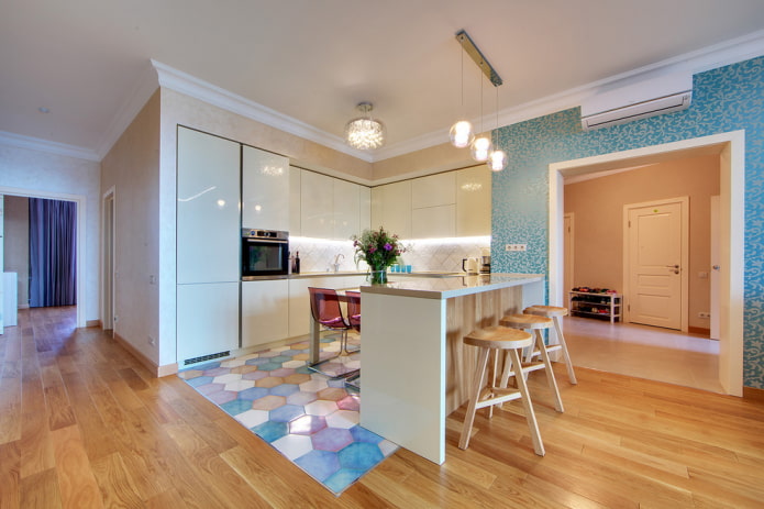 rettangolare arco nell'interno della cucina