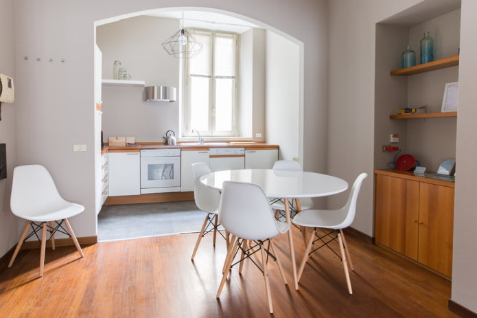 arco nella zonizzazione della cucina