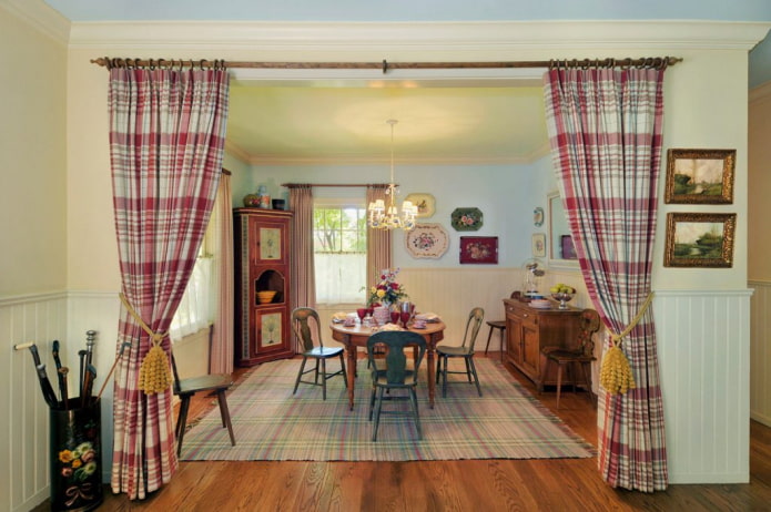 design ad arco nell'interno della cucina