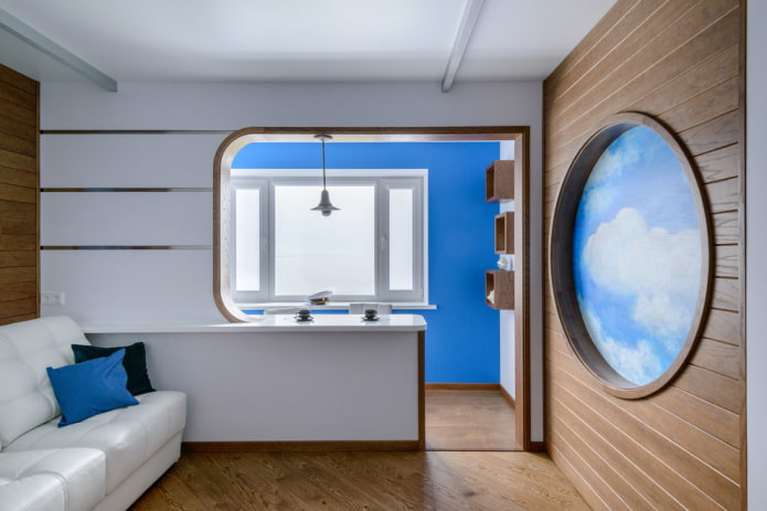 apertura ad arco sul balcone