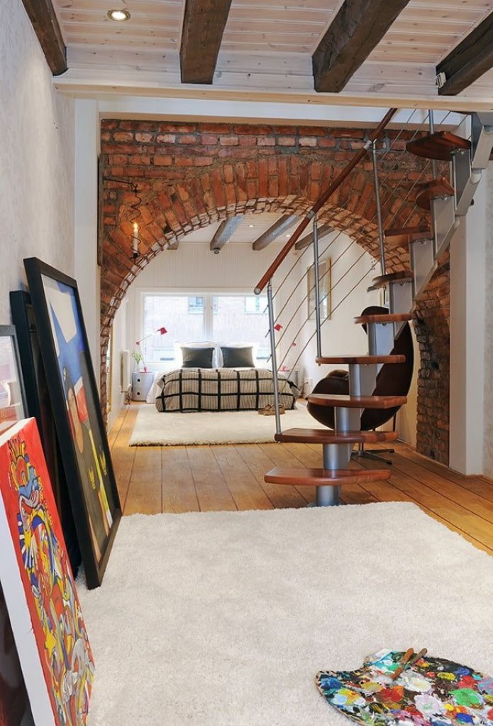 loft in camera da letto