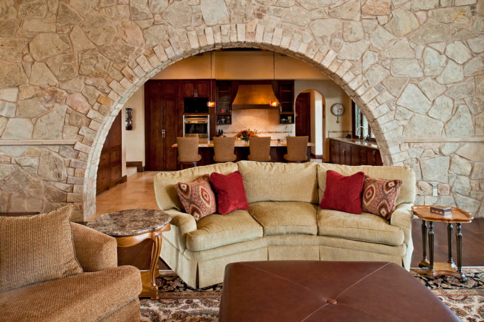 design ad arco in pietra