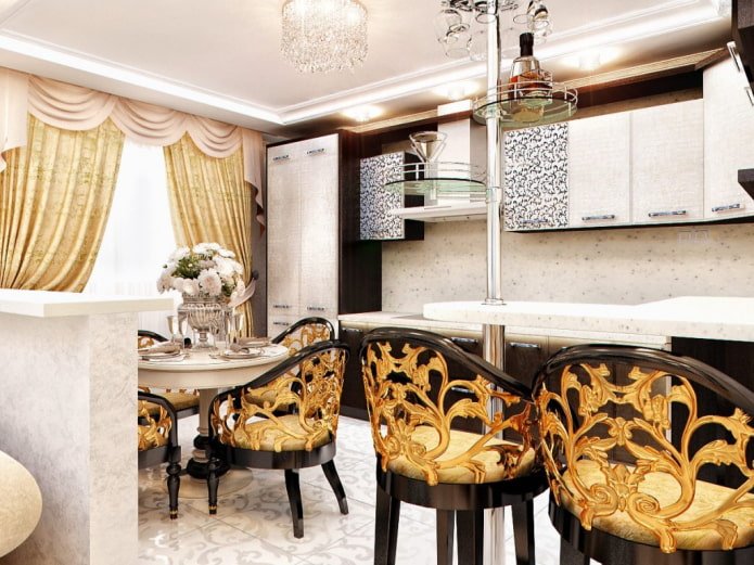 Tema floreale nel design della cucina