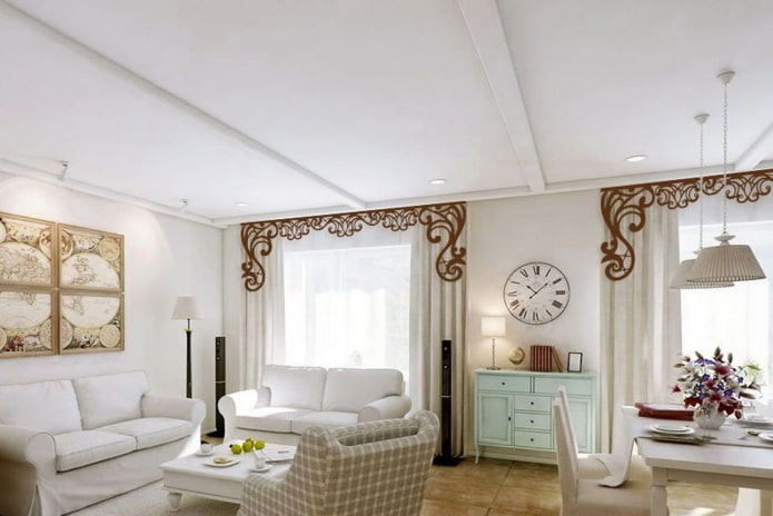 lambrequins ricci in stile provenzale