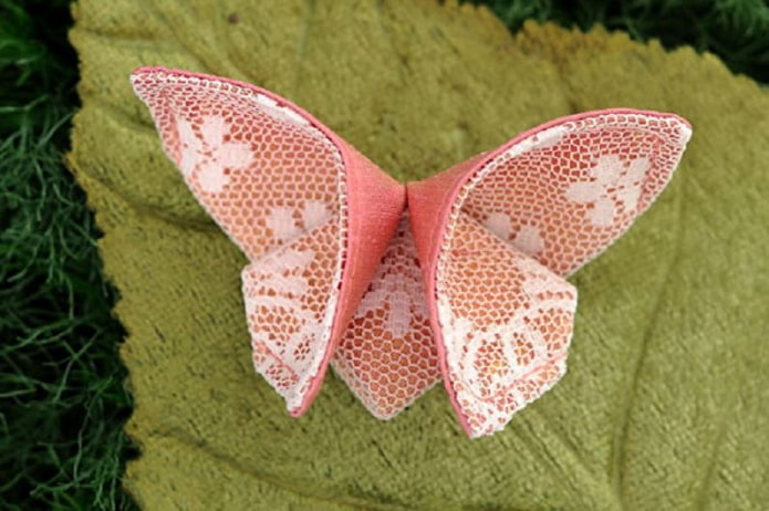 farfalla origami in tessuto