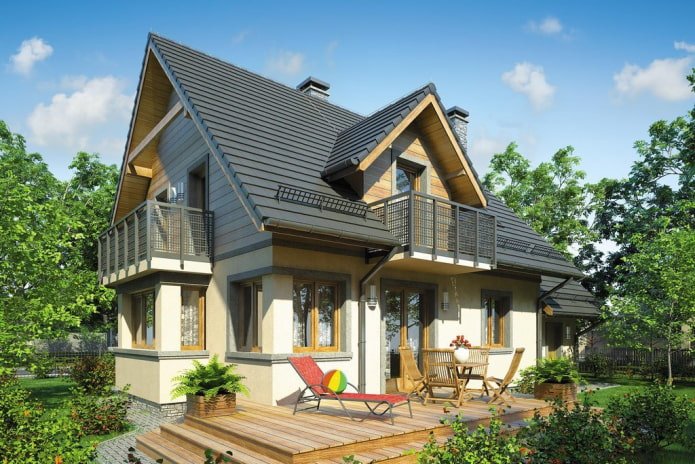 posizione del balcone nel progetto della casa