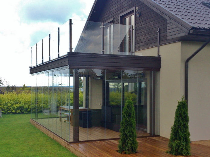 posizione del balcone nel progetto della casa