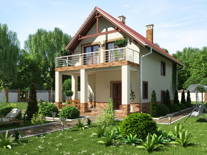 posizione del balcone nel progetto della casa