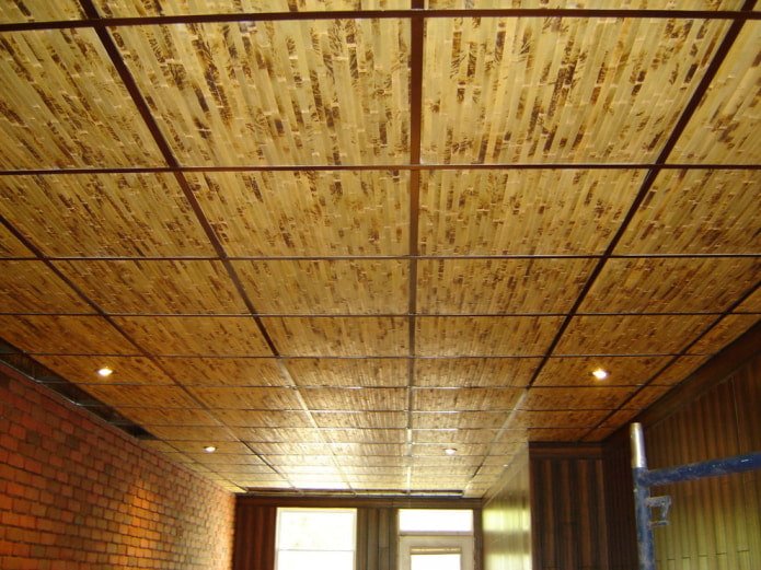 soffitto in bambù