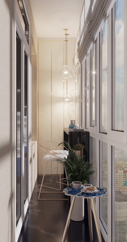 idea di design per un balcone