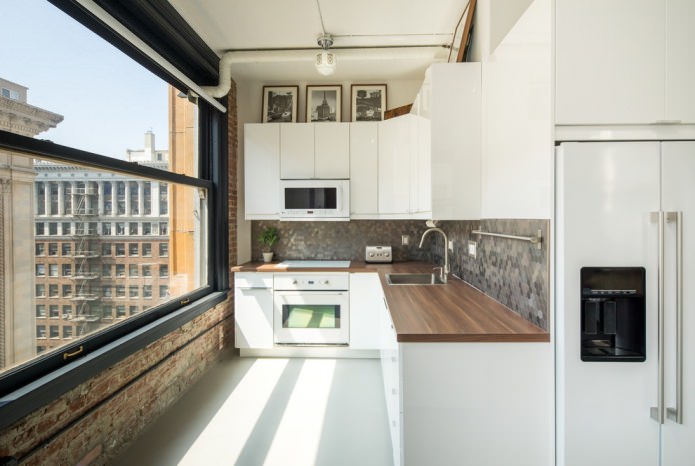 Cucina in stile loft