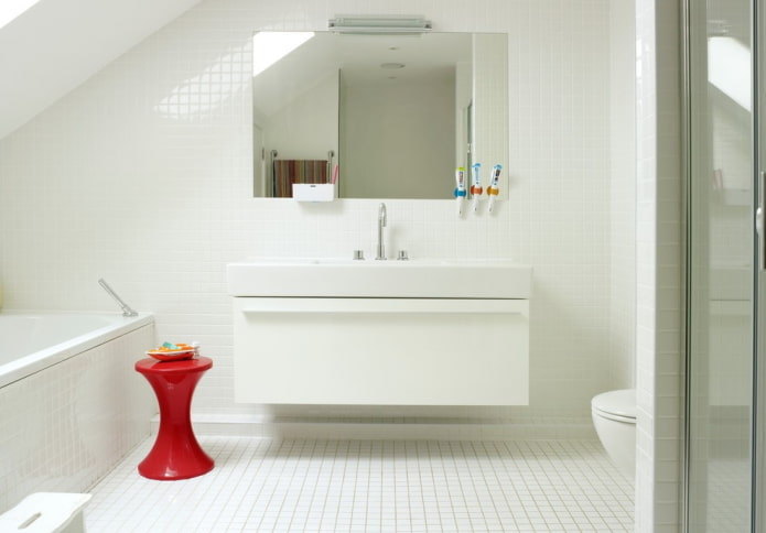 decorazione d'interni del bagno bianco