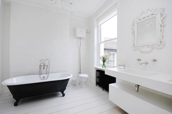 decorazione d'interni del bagno bianco