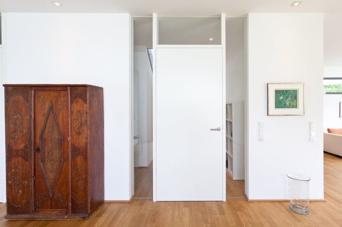 porte bianche opache all'interno